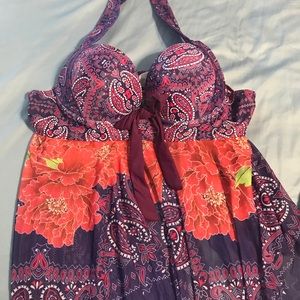 Plus Size Scarf style swimsuit